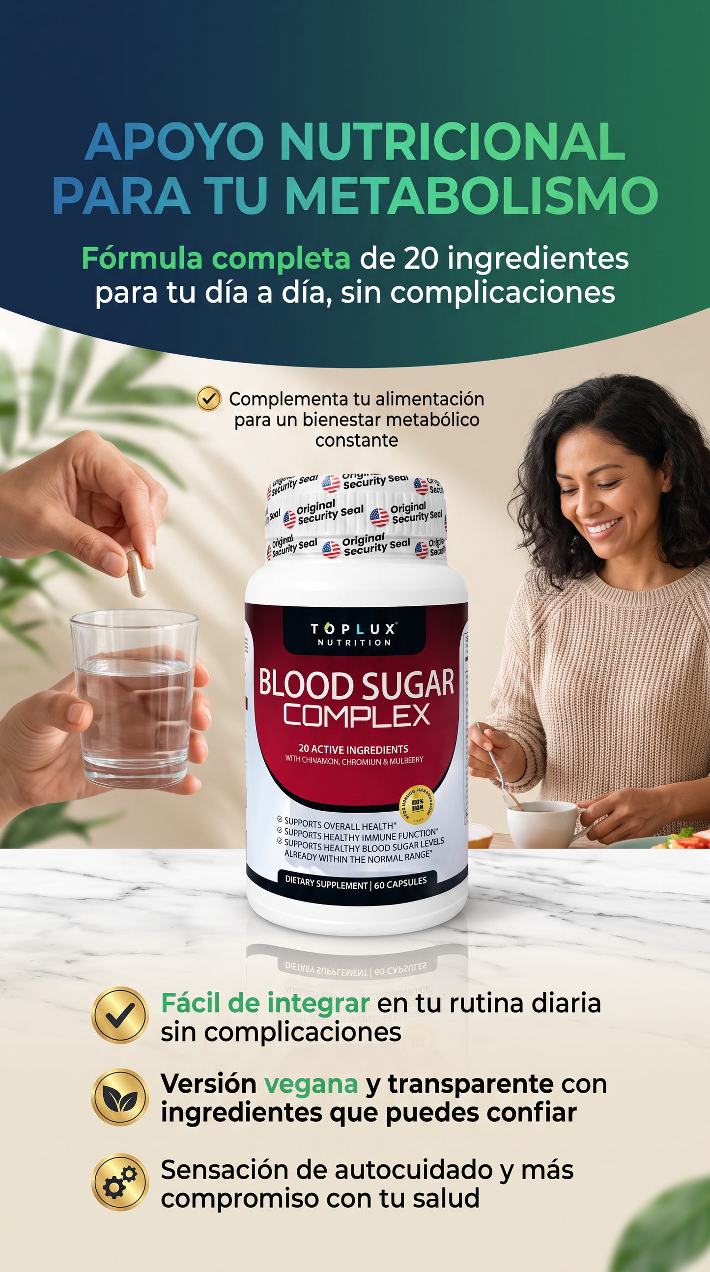 🩸Blood Sugar Complex 60 cápsulas veganas. OFERTA 2X1 POR TIEMPO LIMITADO!